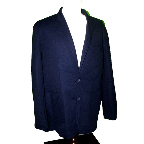 Giasone Men's XL Blue Lightweight Blazer Sport Coat Unstructured Casual Workwear